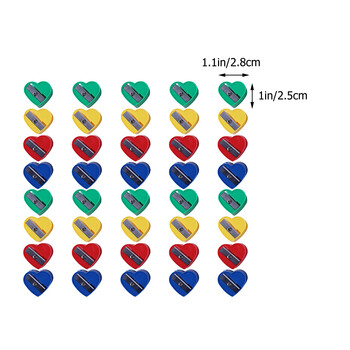40 τμχ Μίνι μολύβι χειρός Εργαλεία κοπής μολυβιών καρδιάς Είδη γραφείου Σχολική γραφική ύλη Παιδικό δώρο επιβράβευσης
