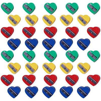 40 tk Mini käeshoitavad pliiatsiteritajad Südamepliiatsi lõikamisriistad Kontori koolitarbed Kirjatarbed Laste preemia kingitus