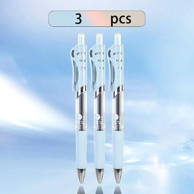 Set de 3 pixuri drăguțe, articole de birou pentru școală coreeană și japoneză, pixuri neutre Kawaii pentru afaceri și birou