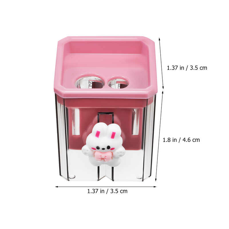 Električno šiljilo za olovke od 2 komada, ručno, plastično za učionicu, nož, crtani film, mala šiljila, uredski pribor za djecu, ručni