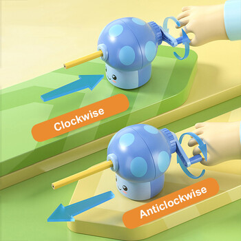 Χαριτωμένο μανιτάρι ακονιστήρι για μολύβι χειρός Τραπεζοκόφτες με μανιβέλα Μηχάνημα επιστολόχαρτο για σχολικά παιδιά Ακονιστήρι κοπής μολυβιού γραφής