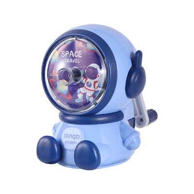 Astronauti modelleerimine Käsitsi vändatav pliiatsiteritaja mehaaniline automaatne pliiatsiteritaja Kunst Üliõpilaste kontoritarbed Roosa sinine