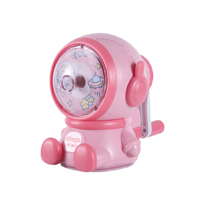 Astronauti modelleerimine Käsitsi vändatav pliiatsiteritaja mehaaniline automaatne pliiatsiteritaja Kunst Üliõpilaste kontoritarbed Roosa sinine