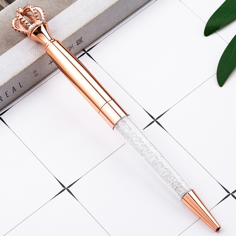 Ellen Brook 1 PCS Creative Multicolor Crown Tušinukas verslo metalinis biuro sukamieji rašikliai Mokykliniai raštinės reikmenys Biuro reikmenys