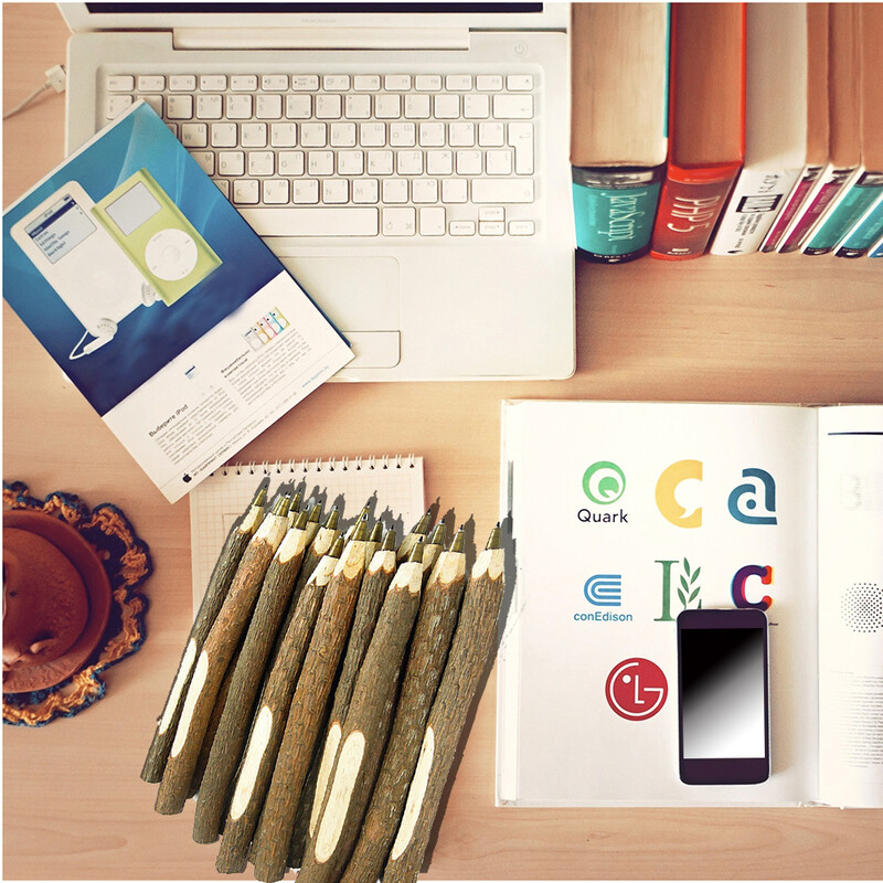 10 бр. Екологична химикалка с форма на естествени дървени клони, ретро молив за рисуване, ретро канцеларски материали, офис ученически пособия