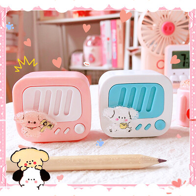 kawaii канцеларски материали Училищни пособия Офис консумативи забавни деца Радио стилизираща острилка за моливи сладки Естетични канцеларски материали