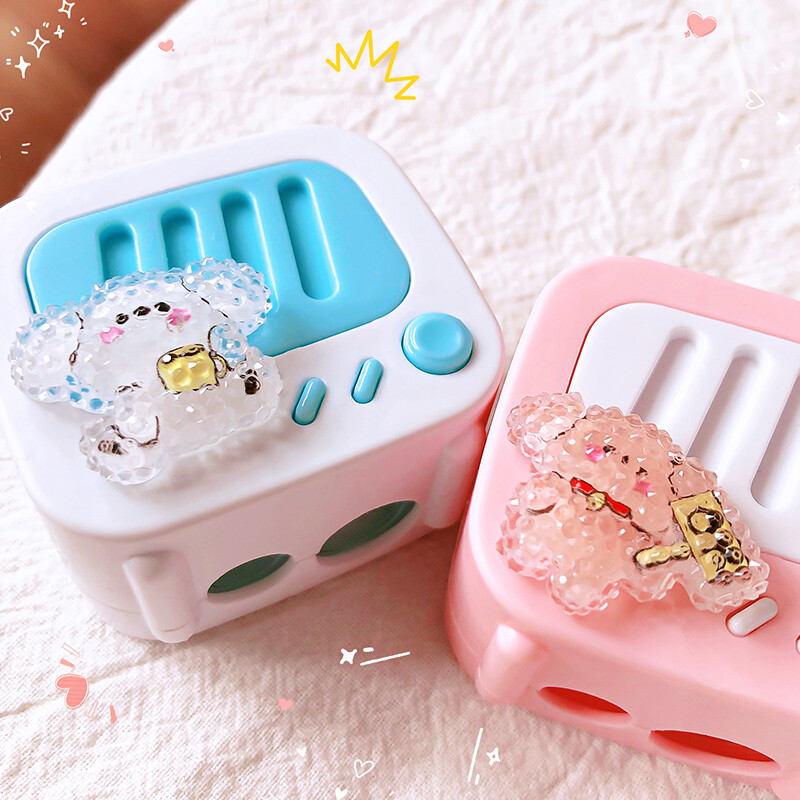 papetărie kawaii Rechizite școlare rechizite de birou copii amuzanți Radio styling ascuțitoare de creion drăguț Papetărie estetică