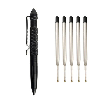 Kvaliteetsed alumiiniumist libisemisvastased enesekaitse pastapliiatsid Multifunktsionaalsed taktikalised pastapliiatsid Kontoritarvikud Koolitarbed