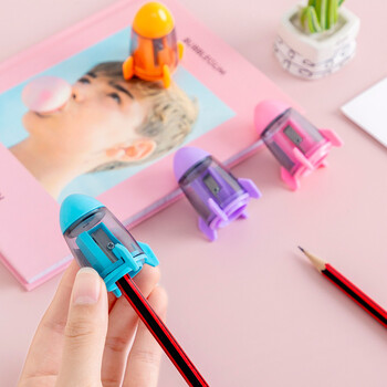 4 Piece Cute Candy Color Rocket Sharpeners Κορεατικά επιστολόχαρτα καινοτομία