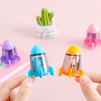 4 Piece Cute Candy Color Rocket Sharpeners Κορεατικά επιστολόχαρτα καινοτομία