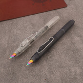 1tk press Täitepliiats plastist läbipaistev Kontoritarbed Koolitarbed Kirjutustindipliiatsid