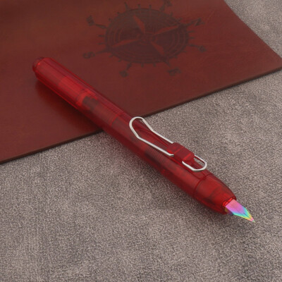 1tk press Täitepliiats plastist läbipaistev Kontoritarbed Koolitarbed Kirjutustindipliiatsid