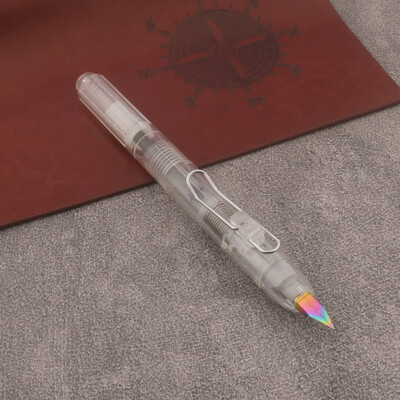 1tk press Täitepliiats plastist läbipaistev Kontoritarbed Koolitarbed Kirjutustindipliiatsid