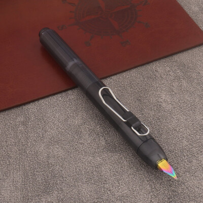 1tk press Täitepliiats plastist läbipaistev Kontoritarbed Koolitarbed Kirjutustindipliiatsid