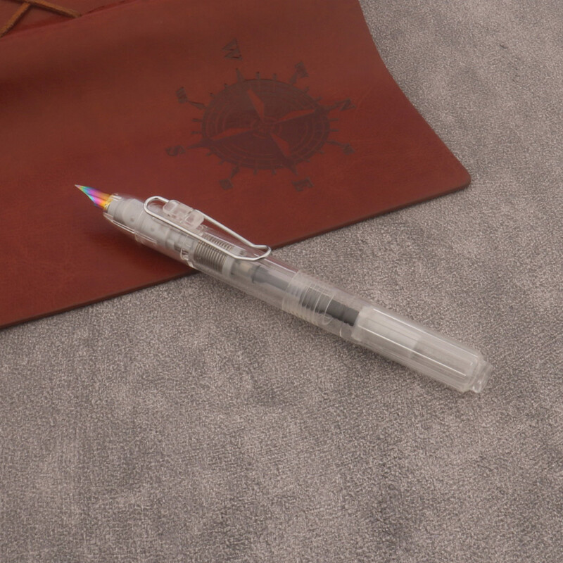 1tk press Täitepliiats plastist läbipaistev Kontoritarbed Koolitarbed Kirjutustindipliiatsid