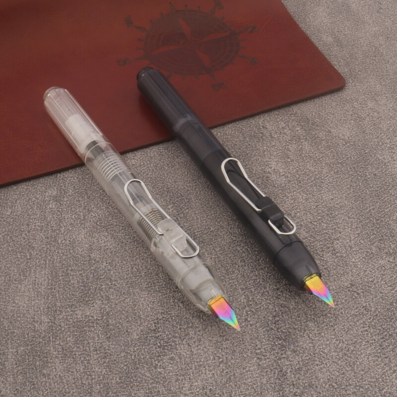 1tk press Täitepliiats plastist läbipaistev Kontoritarbed Koolitarbed Kirjutustindipliiatsid