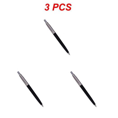 Метална химикалка в стил на рекламна преса Търговски подаръчни химикалки за училище Офис Ядро Solventborne Автоматична химикалка с черно мастило