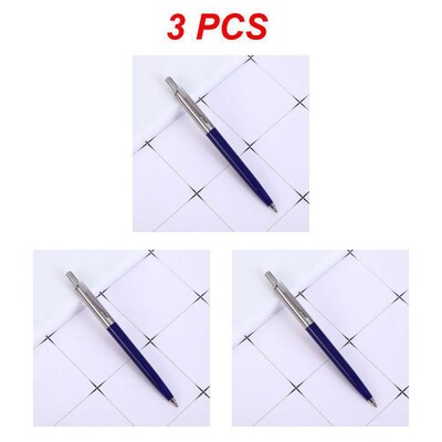 Метална химикалка в стил на рекламна преса Търговски подаръчни химикалки за училище Офис Ядро Solventborne Автоматична химикалка с черно мастило