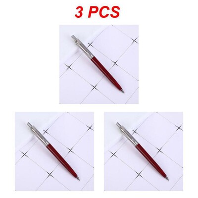 Метална химикалка в стил на рекламна преса Търговски подаръчни химикалки за училище Офис Ядро Solventborne Автоматична химикалка с черно мастило