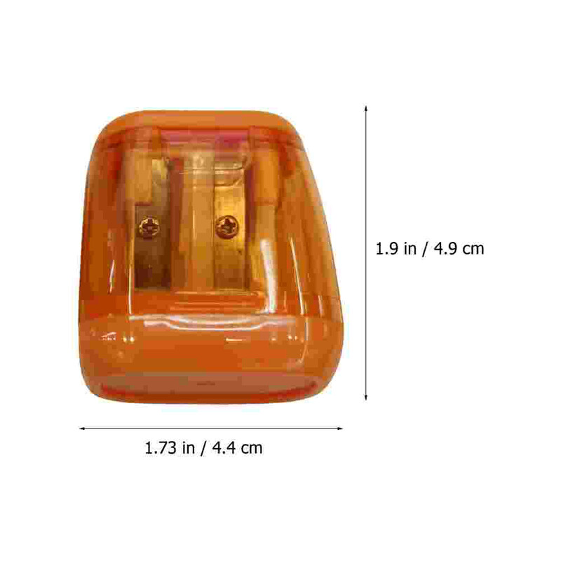 4 бр. Острилка за моливи Леки острилки Детски консумативи Мини лилави пластмасови ученици Ръководство с двоен отвор Син