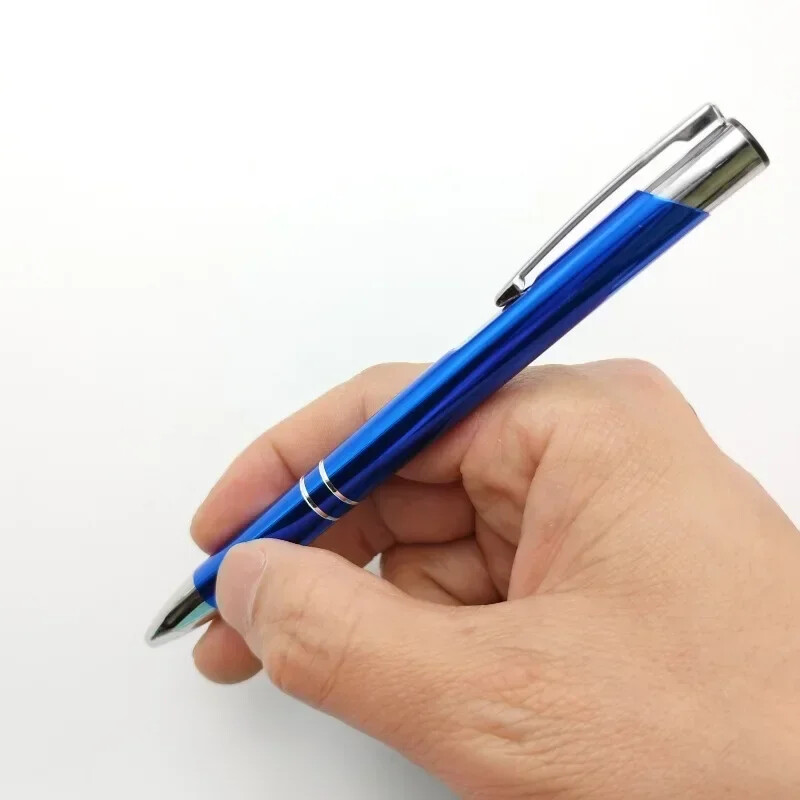 20 buc. Pix cu bile din metal la modă. Pixuri colorate personalizate. Faceți publicitate cadou promoțional