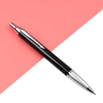 1PCS Baikingift 4colors Висококачествена мода Метална химикалка Химикалка преса Химикалка 0,7 мм черно синя студентски консумативи бизнес химикалка подарък