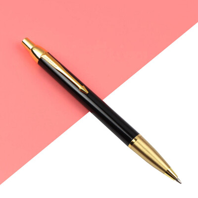 1PCS Baikingift 4colors Висококачествена мода Метална химикалка Химикалка преса Химикалка 0,7 мм черно синя студентски консумативи бизнес химикалка подарък