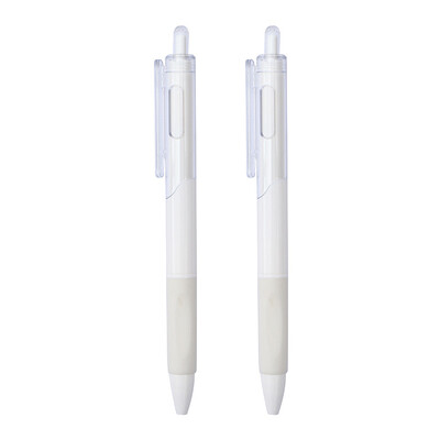 2/4 tk Sissetõmmatavad geelpliiatsid, must tindiga 0,5 mm rull-pliiatsid kontori valge pliiatsiga kirjutamine kontori allkirjaga koolitarbed