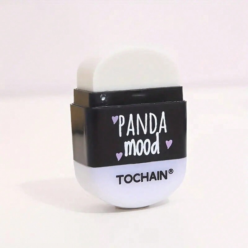 3 бр. Мултифункционална сладка гума с гумичка за моливи с карикатура Панда Острилка за моливи 2-в-1