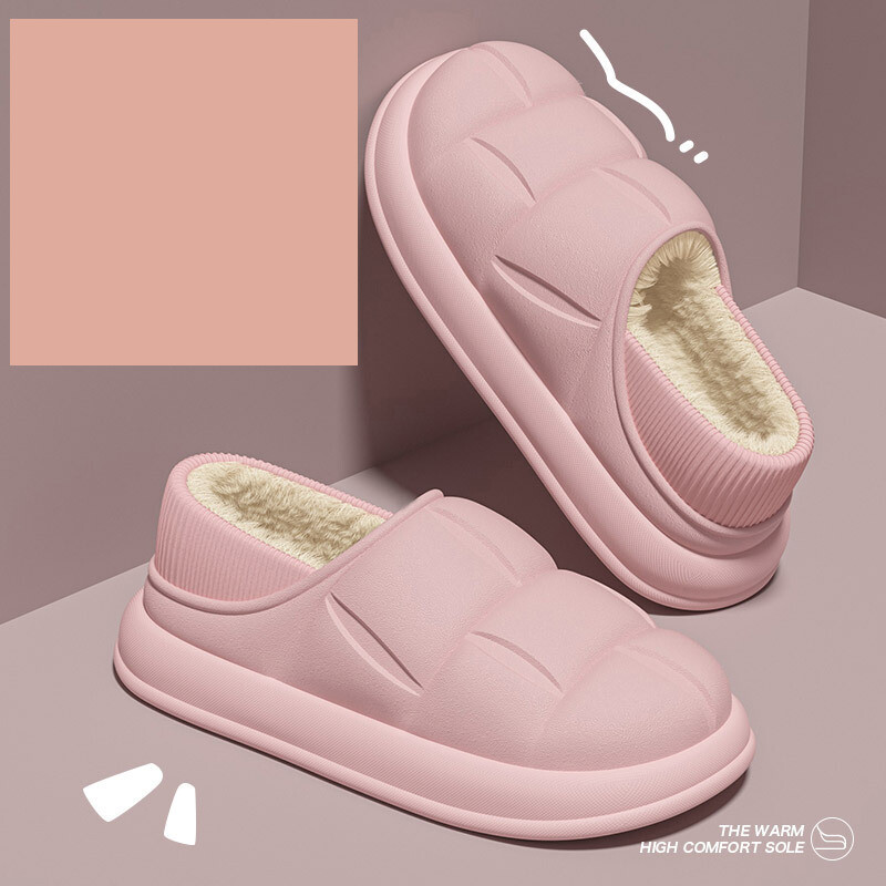 Sügisel ja talvel veekindlad lilled ja vastik tunne sügis ja talv 2024 paksu tallaga kodukingad paarile pluss sametkott ja puuvillased sussid