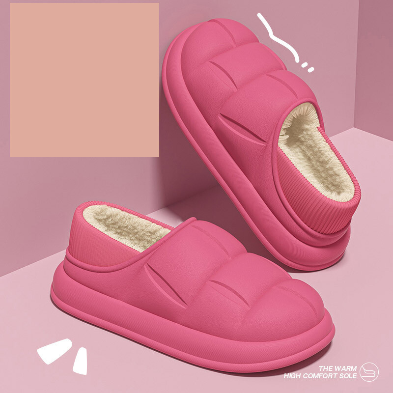 Sügisel ja talvel veekindlad lilled ja vastik tunne sügis ja talv 2024 paksu tallaga kodukingad paarile pluss sametkott ja puuvillased sussid