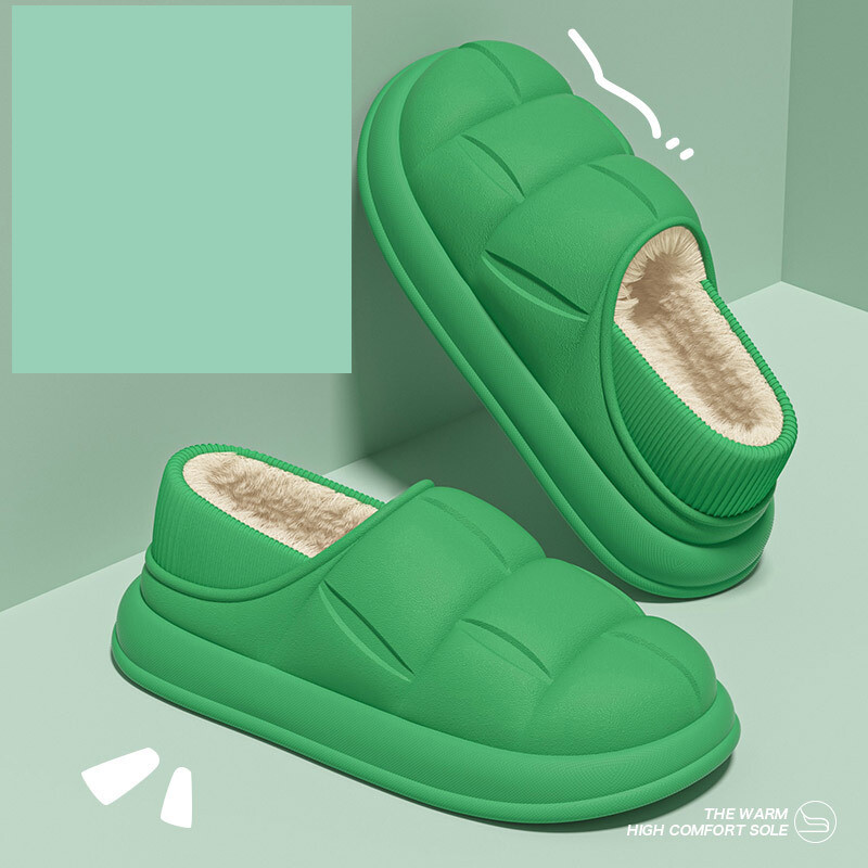 Sügisel ja talvel veekindlad lilled ja vastik tunne sügis ja talv 2024 paksu tallaga kodukingad paarile pluss sametkott ja puuvillased sussid