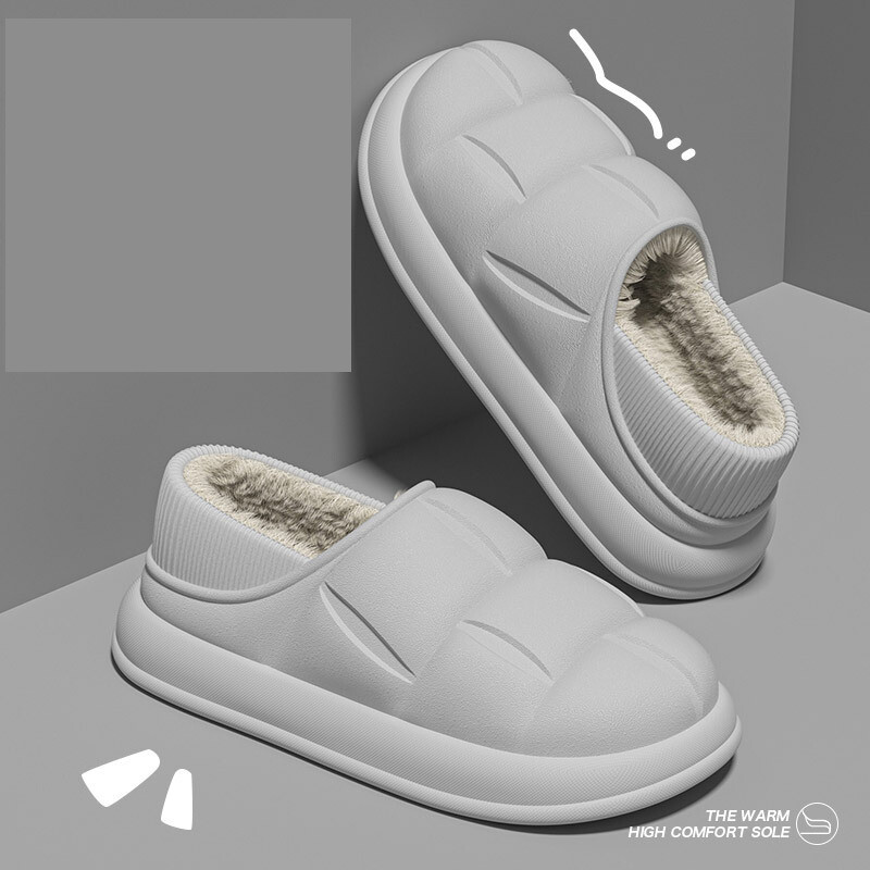 Sügisel ja talvel veekindlad lilled ja vastik tunne sügis ja talv 2024 paksu tallaga kodukingad paarile pluss sametkott ja puuvillased sussid