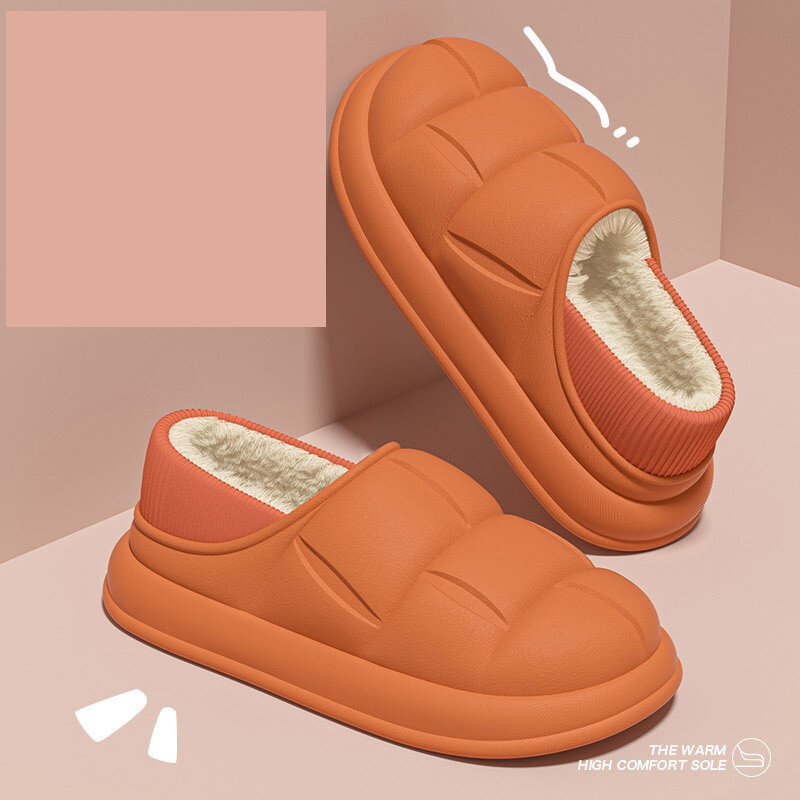 Sügisel ja talvel veekindlad lilled ja vastik tunne sügis ja talv 2024 paksu tallaga kodukingad paarile pluss sametkott ja puuvillased sussid