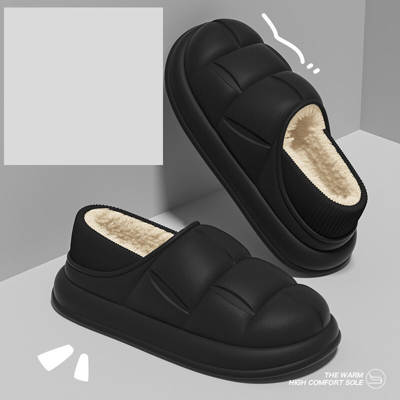 Sügisel ja talvel veekindlad lilled ja vastik tunne sügis ja talv 2024 paksu tallaga kodukingad paarile pluss sametkott ja puuvillased sussid