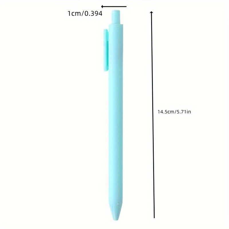 12 tk pastapliiatsid, kirjutuspliiatsid, pastelsed sissetõmmatavad ilusad ajakirjapliiatsid, musta tindiga keskmise teravusega 1,0 mm kinkepliiatsid