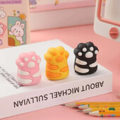 1Pcs Kawaii Котешка лапа Острилка за моливи Kawaii Ученически пособия Канцеларски артикули Студентска награда за деца Подарък Творчески Обратно на училище