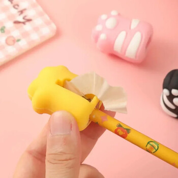 1 τεμ. Kawaii Cat Paw Pencil Sharpener Kawaii School Supplies Είδη γραφικής ύλης Βραβείο μαθητή για παιδιά Δώρο Δημιουργικό Back to School