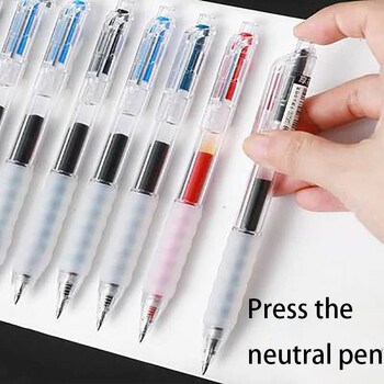 AIHAO GP270 Gel Ink Pens 0,5mm Needle-Point Press Τύπος ουδέτερο στυλό Πολύχρωμο μελάνι Ομαλή γραφή Αναλώσιμα