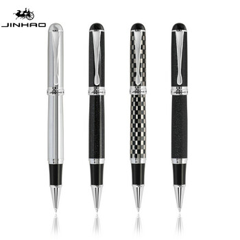 JINHAO X750 Υψηλής Ποιότητας Μεταλλικό Στυλό Rollerball Πολυτελή στυλό με μπίλια Μαύρο κόκκινο μπλε σκακιέρα 14 χρωμάτων για στυλό γραφής