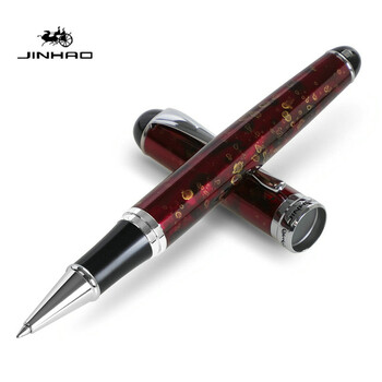 JINHAO X750 Υψηλής Ποιότητας Μεταλλικό Στυλό Rollerball Πολυτελή στυλό με μπίλια Μαύρο κόκκινο μπλε σκακιέρα 14 χρωμάτων για στυλό γραφής