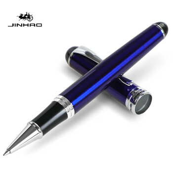 JINHAO X750 Υψηλής Ποιότητας Μεταλλικό Στυλό Rollerball Πολυτελή στυλό με μπίλια Μαύρο κόκκινο μπλε σκακιέρα 14 χρωμάτων για στυλό γραφής