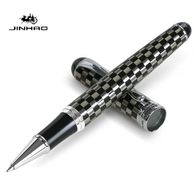 JINHAO X750 aukštos kokybės metalinis ritininis rašiklis Prabangūs tušinukai juodi raudoni mėlyni šaškių lenta 14 spalvų rašymo rašikliams