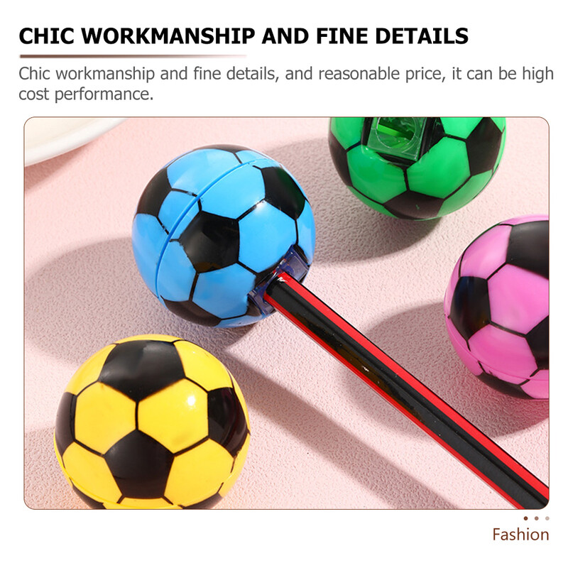 20 tk jalgpalliteritaja elektriliste pliiatsiteritajate jaoks eredavärviline õpilaste kerge mini