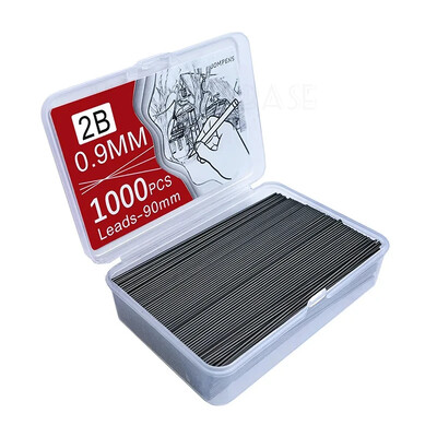 250/500/1000 бр. Пълнежни пълнители за олово с голям капацитет 0,5/0,7/0,9/1,3/2,0 mm 2B Пълнежни пълнители за механични моливи Ученически пособия за офис ученик