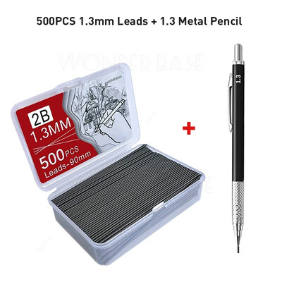 250/500/1000 бр. Пълнежни пълнители за олово с голям капацитет 0,5/0,7/0,9/1,3/2,0 mm 2B Пълнежни пълнители за механични моливи Ученически пособия за офис ученик