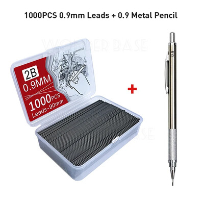 250/500/1000 бр. Пълнежни пълнители за олово с голям капацитет 0,5/0,7/0,9/1,3/2,0 mm 2B Пълнежни пълнители за механични моливи Ученически пособия за офис ученик