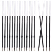 100 komada crne uredske kemijske olovke s gumbom od 07 mm, punjenje, 100 komada neutralnih punjenja, prijenosni dekorativni gel za punjenje, fini