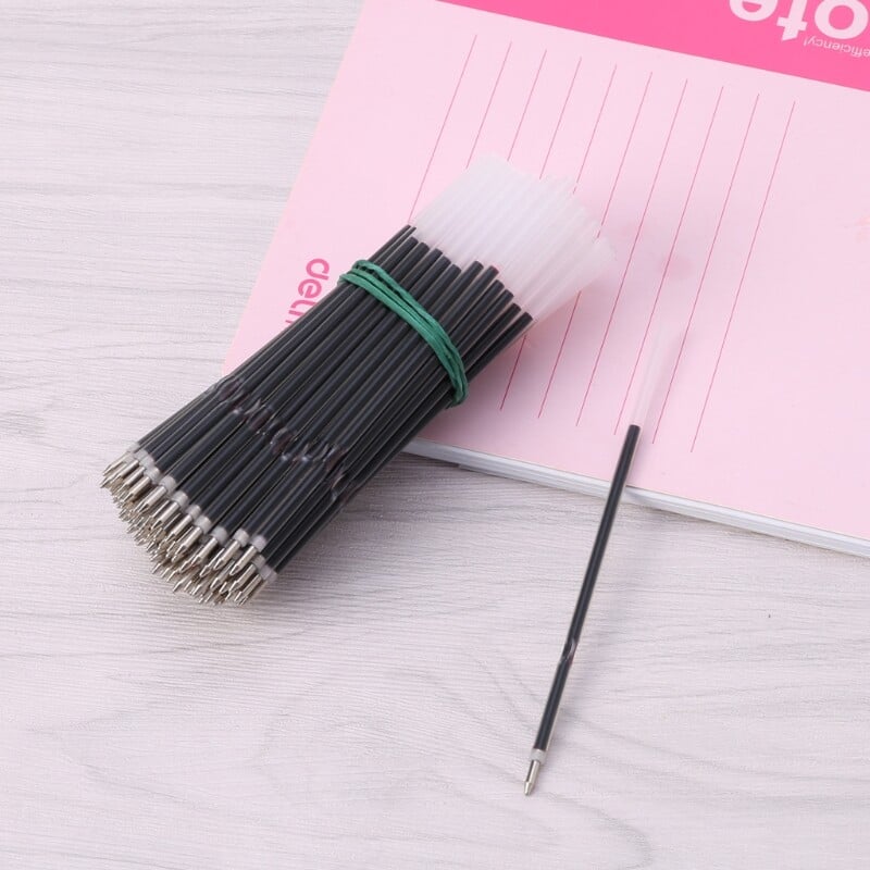 100 bucăți 0,7 mm reîncărcare stilou negru albastru roșu Papetarie Material de birou școlar