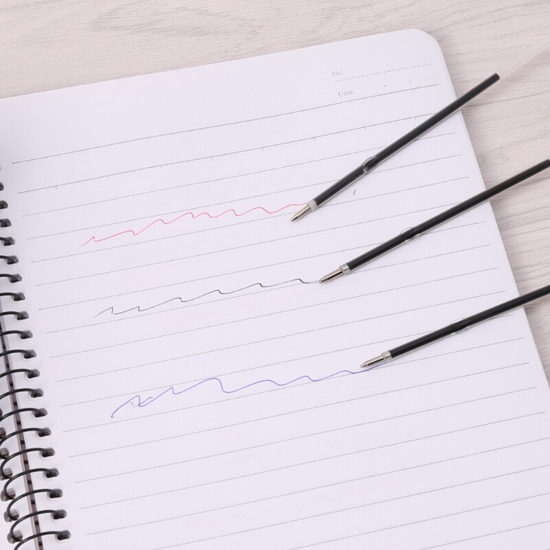 100 bucăți 0,7 mm reîncărcare stilou negru albastru roșu Papetarie Material de birou școlar